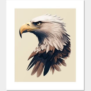 white eagle head Posters and Art